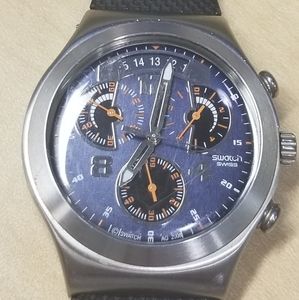 Mens swatch irony stainless steel watch